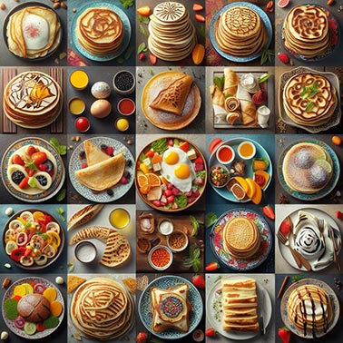 distintos tipos de crepes
